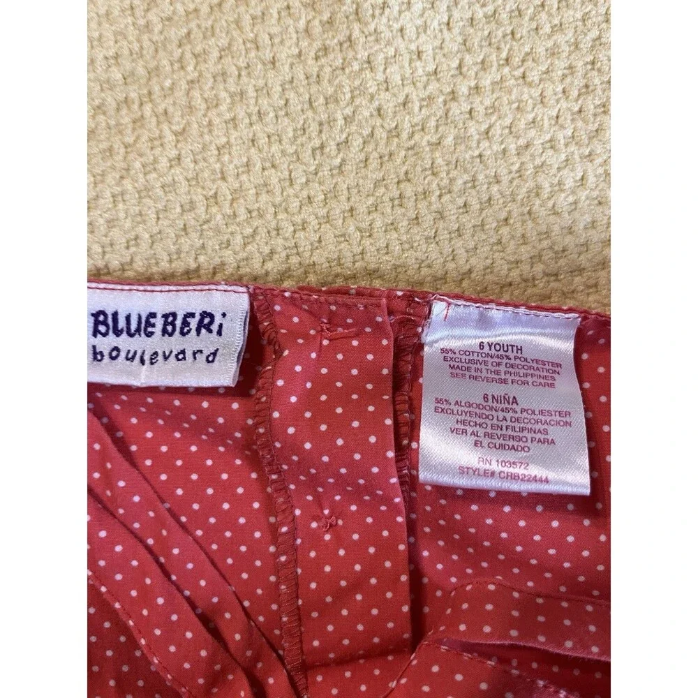 Blueberi Boulevard Dress Girls Polka Dots Daisy Size 6 Years